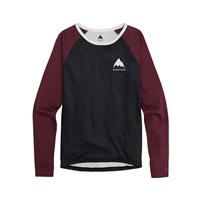 Burton Women's Roadie Base Layer Tech T-Shirt - True Black / Almandine