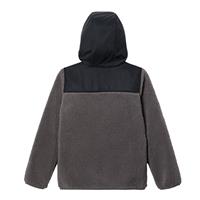 Columbia Boy's Rugged Ridge Hooded Fleece Jacket - City Grey / Black (023)